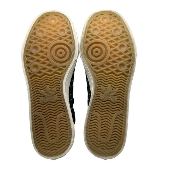 Adidas Nizza Hi RF Core Black $ White Canvas Men -size 7 - Picture 5 of 6